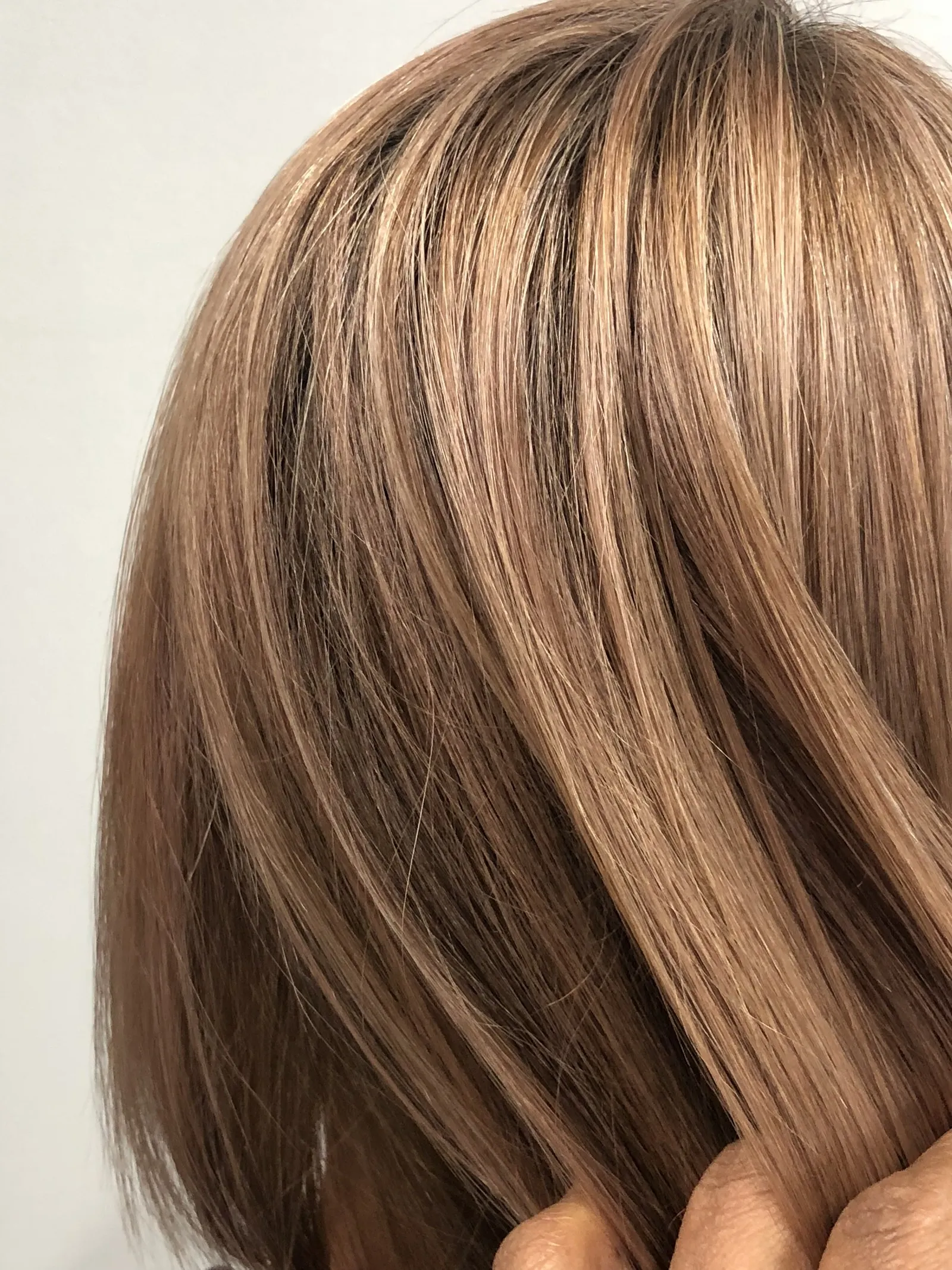 Honey blonde highlights close-up at DC Hair Lounge Baulkham Hills