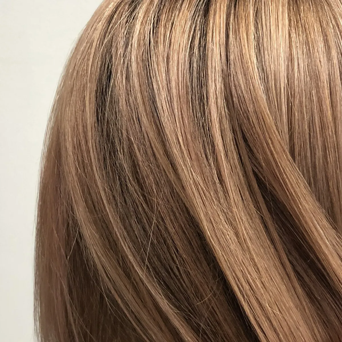 Honey blonde foil highlights detail at DC Hair Lounge